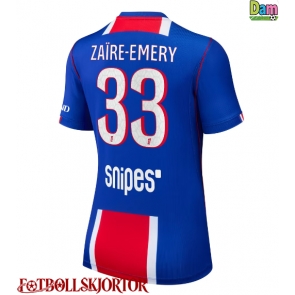 Paris Saint-Germain Warren Zaire-Emery #33 Hemmatröja Dam 2026-27 Kortärmad